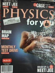 MTG Physics Today December 2021 Brush Up  For NEET JEE Monthly Test Drive Brain Map 11-12 Class