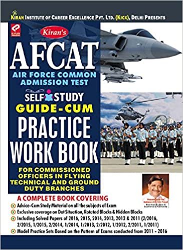 AFCAT (Air Force Common Admission Test) Self Study Guide-cum-Practice Work Book Kiran publication 2020