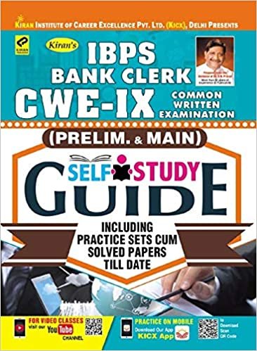 Kiran IBPS Bank Clerk CWE IX (Prelim. & Main) Self Study Guide English (2689) Kiran publication 2020