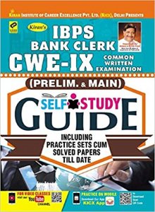 Kiran IBPS Bank Clerk CWE IX (Prelim. &amp; Main) Self Study Guide English (2689) Kiran publication 2020