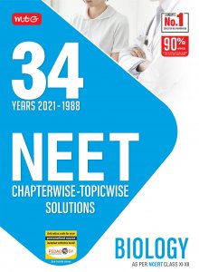 MTG 34 Years NEET Biology Previous Year Solved Question Papers with NEET Chapterwise Topicwise Solutions By  MTG Editorial Board