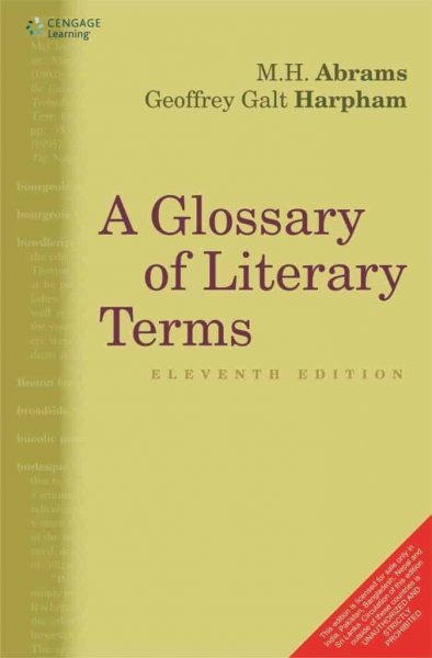 A Glossary of Literary Terms By M.H. Abrams (Author), Geoffrey Galt Harpham New Edition