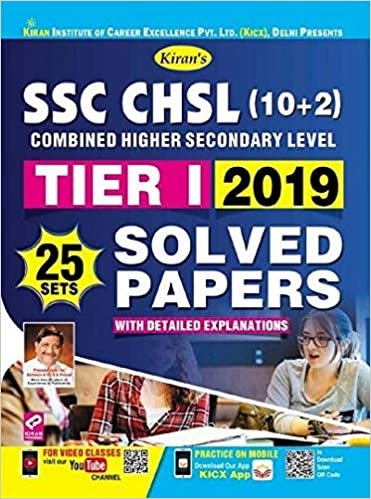 Kiran SSC CHSL Tier I 2019 (25 SETS) Solved Papers English (2836) Kiran publication 2020