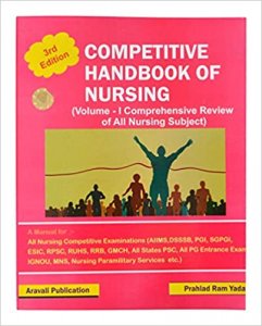 Competitive Handbook of Nursing Vol.1  PR YADAV IN ENGLISH Aravali Publication 2020