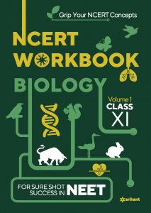 NCERT WORKBOOK Biology Volume 1 Class 11 NEET (Medical Entrance) Exam Book Competition Exam Book From Arihnat Publication Books