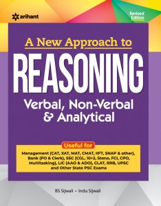 A New Approach to REASONING Verbal , Non-Verbal &amp; Analytical Reasoning &amp; Apptitude Book All Competition Exam Book From Arihant Publication Books