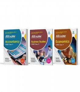 All in One - Class 11 - Accountancy, Business Studies, Economics (Set of 3 Books) CBSE Exam Book Competition Exam Book From Arihant Publication Books