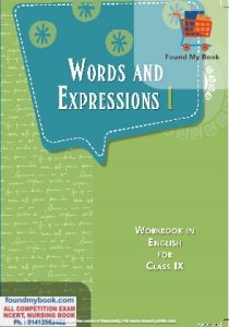 NCERT Words and Expressions Workbook in English for 9th Class latest edition as per NCERT/CBSE English Book