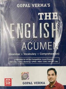 Gopal Verma The English Acumen Grammar, Vocabulary, Comprehension New Edition