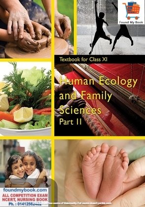 NCERT Human Ecology & Family Science Part 2nd for 11th Class latest edition as per NCERT/CBSE Home Science book