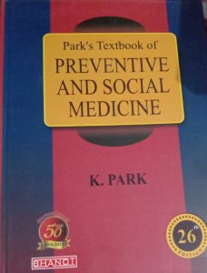 Park&#039;s Textbook of Preventive and Social Medicine Medical Exam Book, By K. Park From Banarsidas Bhanot Publishers Books