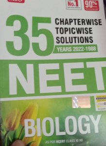 MTG 35 Years NEET Previous Year Solved Question Papers with NEET Chapterwise Topicwise Solutions - Biology For NEET Exam From MTG Learning Media Books