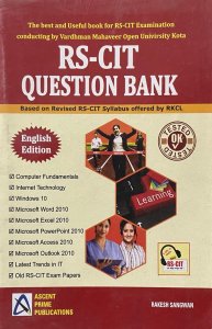 Exam Preparation Book For RS-CIT QUESTION BANK BY ASCENT PRIME PUBLICATION Competition Exam Book, By RAKESH SANGWAN