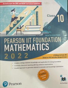 Pearson Iit Foundation Mathematics Class 10 Competition Exam Book English Medium Book From Pearson Education Books