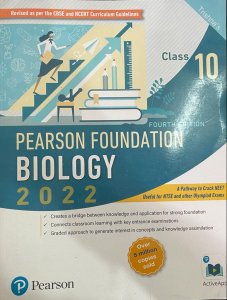 Pearson Foundation Biology Class 10 Competition Exam Book From Pearosn Education Books