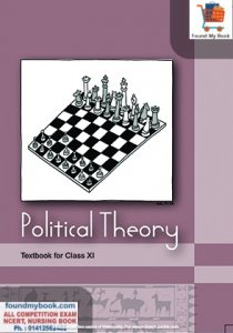 NCERT Political Theory part 2nd for Class 11th latest edition as per NCERT/CBSE Political Science Book