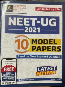 Utkarsh NEET UG 10 Modal Papers With Latest Pattern Conducted By NTA in English Medium