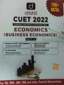Cuet Economics , Common University Entrance Test From Drishti The Vision Publication
