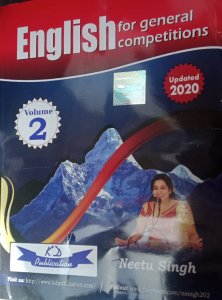 English For General Competitions| Vol - 2| , Competition book By Neetu Singh From KD Publication