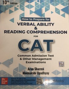 How to Prepare for VERBAL ABILITY &amp; READING COMPREHENSION for CAT 10th Edition ,By Arun Sharma, Meenakshi Upadhyay From McGraw Hill Publication Books