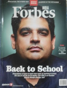 Forbes India  (Need For Speed) Forbes India Fortnightly Business Magazine, From Forbes Publication