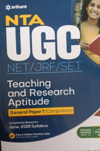 NTA UGC NET / JRF / SET General Paper 1 Teaching &amp; Research Aptitude , From Arihant Publication Books