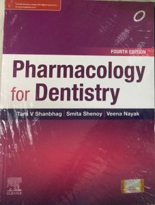 Pharmacology For Dentistry 3Rd Edition Competition Exam Book, By Tara V Shanbhag From  Elsevier Publication