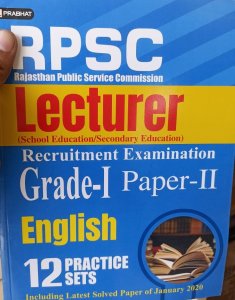 Prabhat RPSC 1st Grade English Book Competiton Exam Bppl 12 Practice paper Latest Edition From Prabhat Publication Books