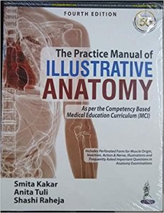 The Practice Manual of Illustrative Anatomy Medical Exam Book, By  Smita kakar, Anita Tuli, Shashi Raheja From Jaypee Brothers Medical Publishers