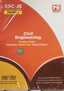 SSC-JE Civil Engineering Objective Solved Papers Competition Exam Book, By MADE EASY Editorial Board Books