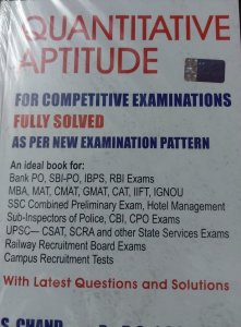 Quantitative Aptitude for Competitive Examinations All Competiiton Exam Book , By Dr. R.S Aggarwal From S Chand Publishing Books