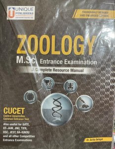 M.Sc. Zoology Science Book Competiition Exam Book Entrance Exam Book, By Anita Sehgal From Unique Publishers Books