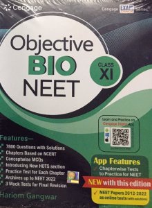 Objective Bio NEET: Class XI with Free Online Assessments and Digital Content Competition Exam Book, By Hariom Gangwar From Cengage Learning India Books