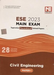 ESE 2023: Mains Examination: Civil Engineering Conventional Paper - I Competiiton Exam Book From MADE EASY Publication Books