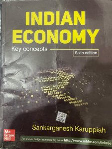 Indian Economy ( English| Sixth Edition) | UPSC | Civil Services Exam | State Administrative Exams Book, By Sankarganesh Karuppiah From McGraw Hill Publication Books