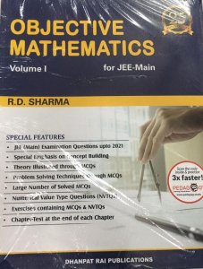 Objective Mathematics for JEE Mains Vol-1 Entrance Examinations By RD Sharma From Dhanpat Rai Publication