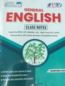 PRP General English Class Notes By Dharmendar Naru By Pindel Readers Publication